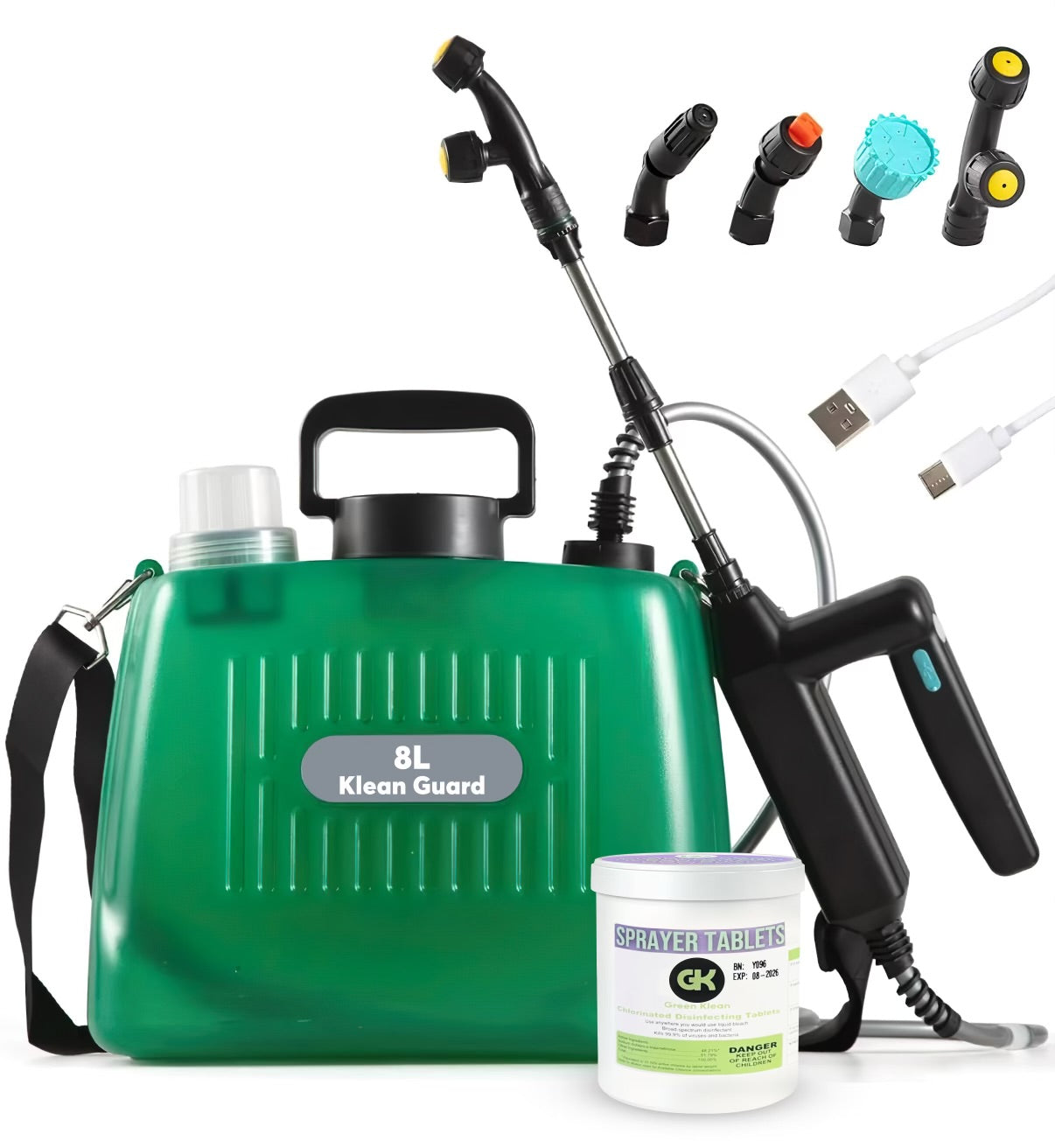 Portable PowerPro Electric Sprayer (just add sanitizing tablets and water)